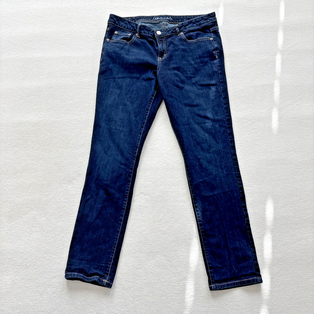Aeropostale Bayla Skinny‎ Jeans Womens 14 Reg Dark Wash Stretch Denim Mid Rise